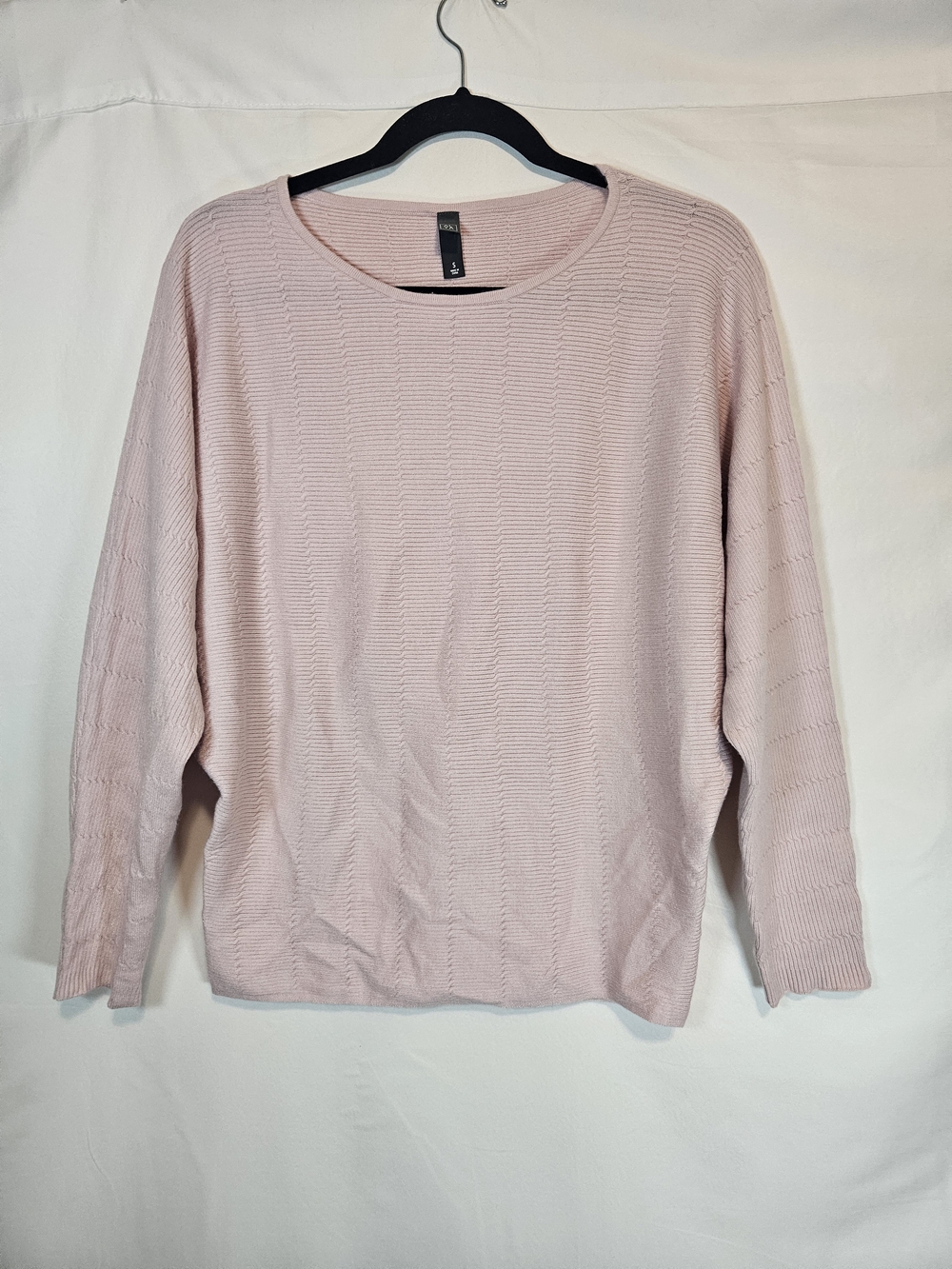 Alya Soft Blush Crewneck Knit Sweater